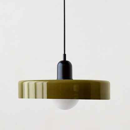 Bauhaus Pendant Lamp with Round Glass Shade
