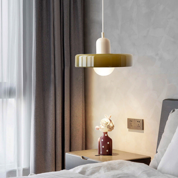 Bauhaus Pendant Lamp with Round Glass Shade