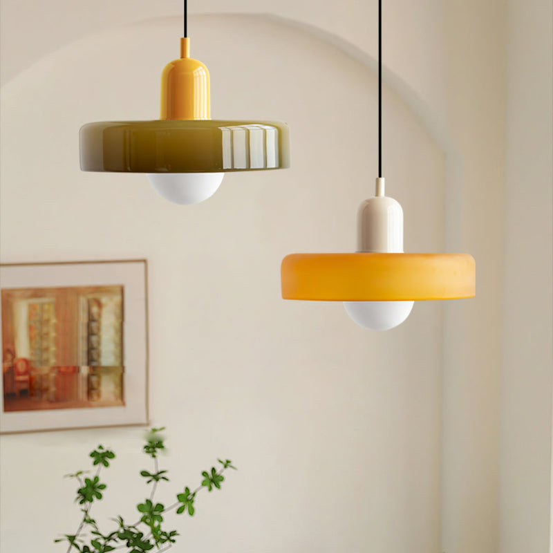 Bauhaus Pendant Lamp with Round Glass Shade