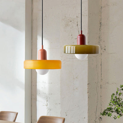 Bauhaus Pendant Lamp with Round Glass Shade