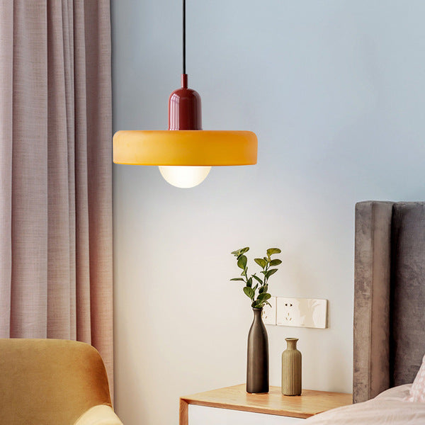 Bauhaus Pendant Lamp with Round Glass Shade