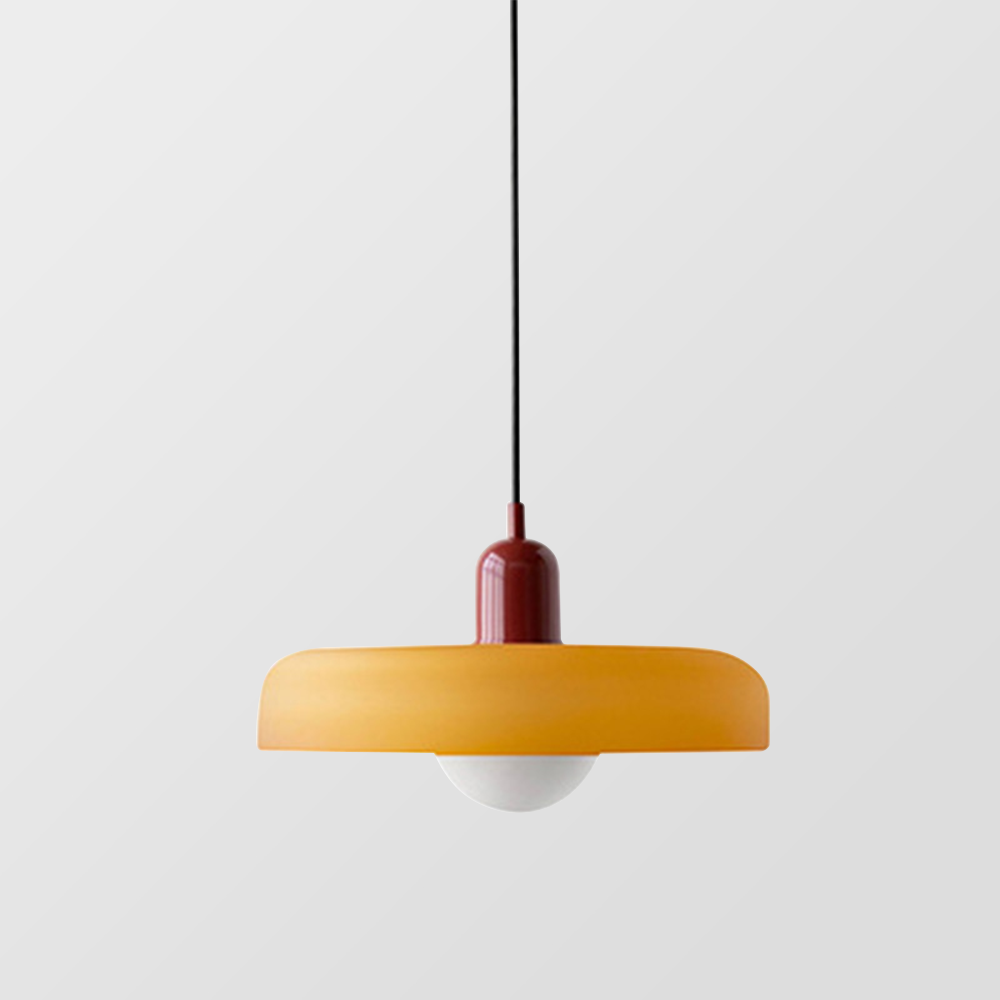 Bauhaus Pendant Lamp with Round Glass Shade