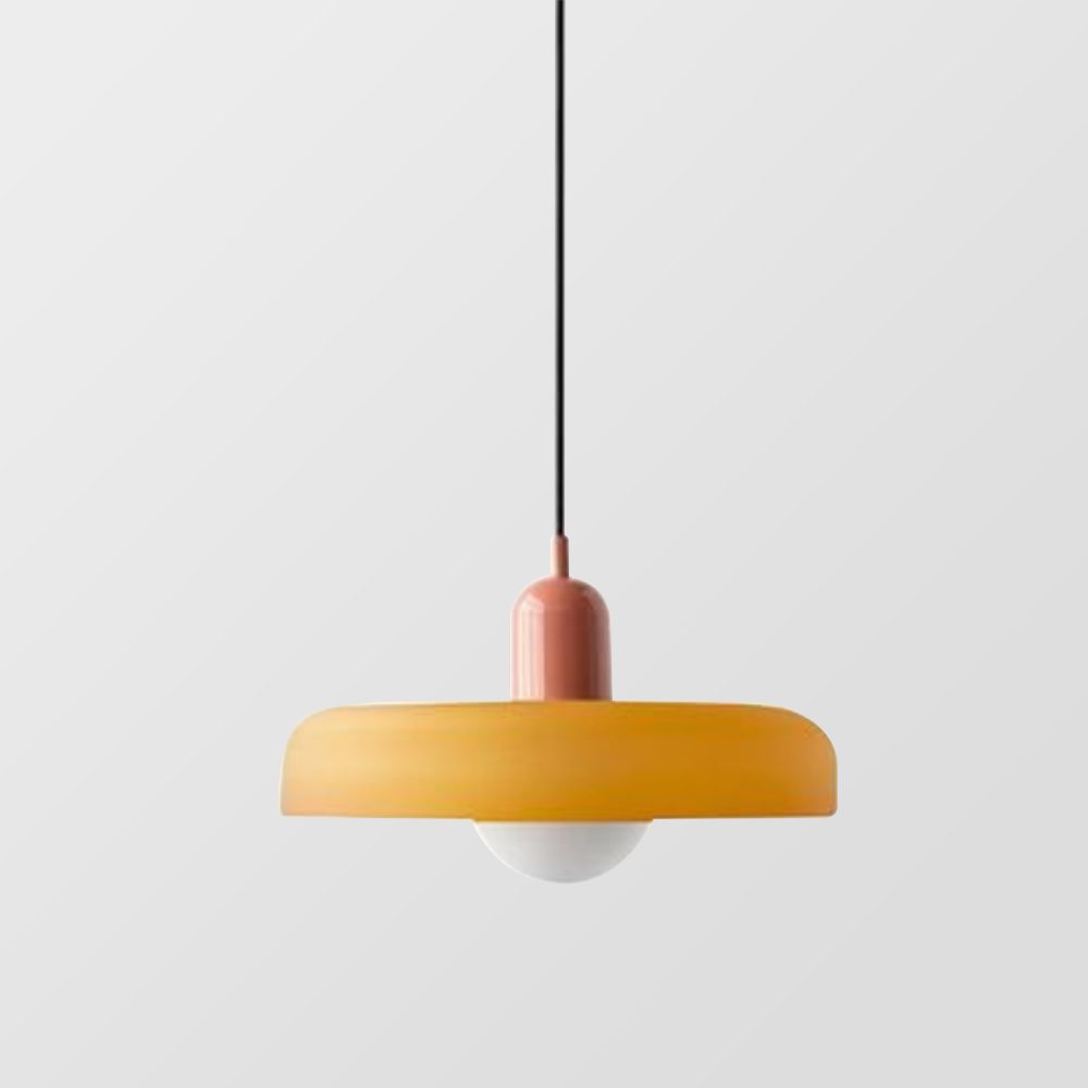 Bauhaus Pendant Lamp with Round Glass Shade