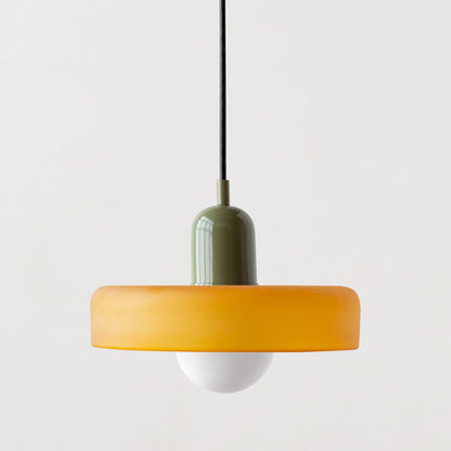 Bauhaus Pendant Lamp with Round Glass Shade