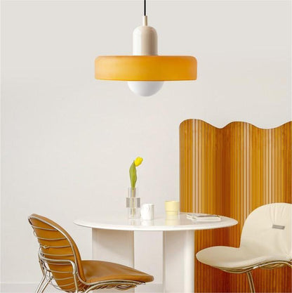 Bauhaus Pendant Lamp with Round Glass Shade
