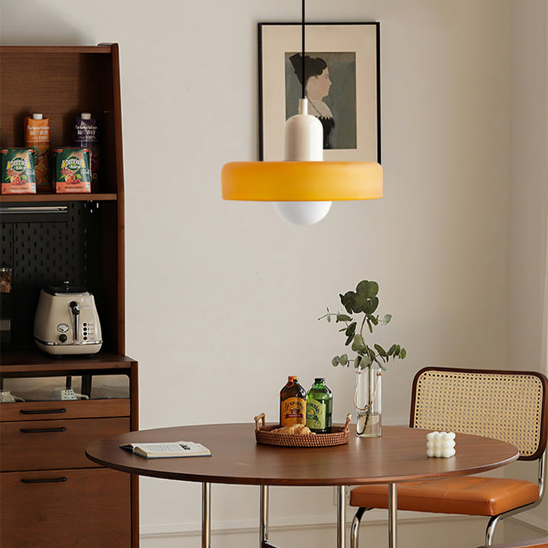 Bauhaus Pendant Lamp with Round Glass Shade