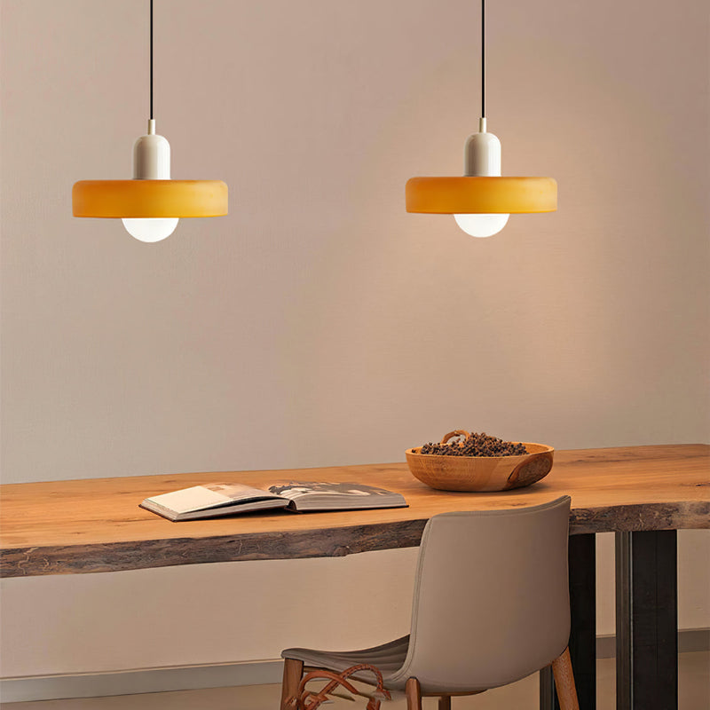 Bauhaus Pendant Lamp with Round Glass Shade