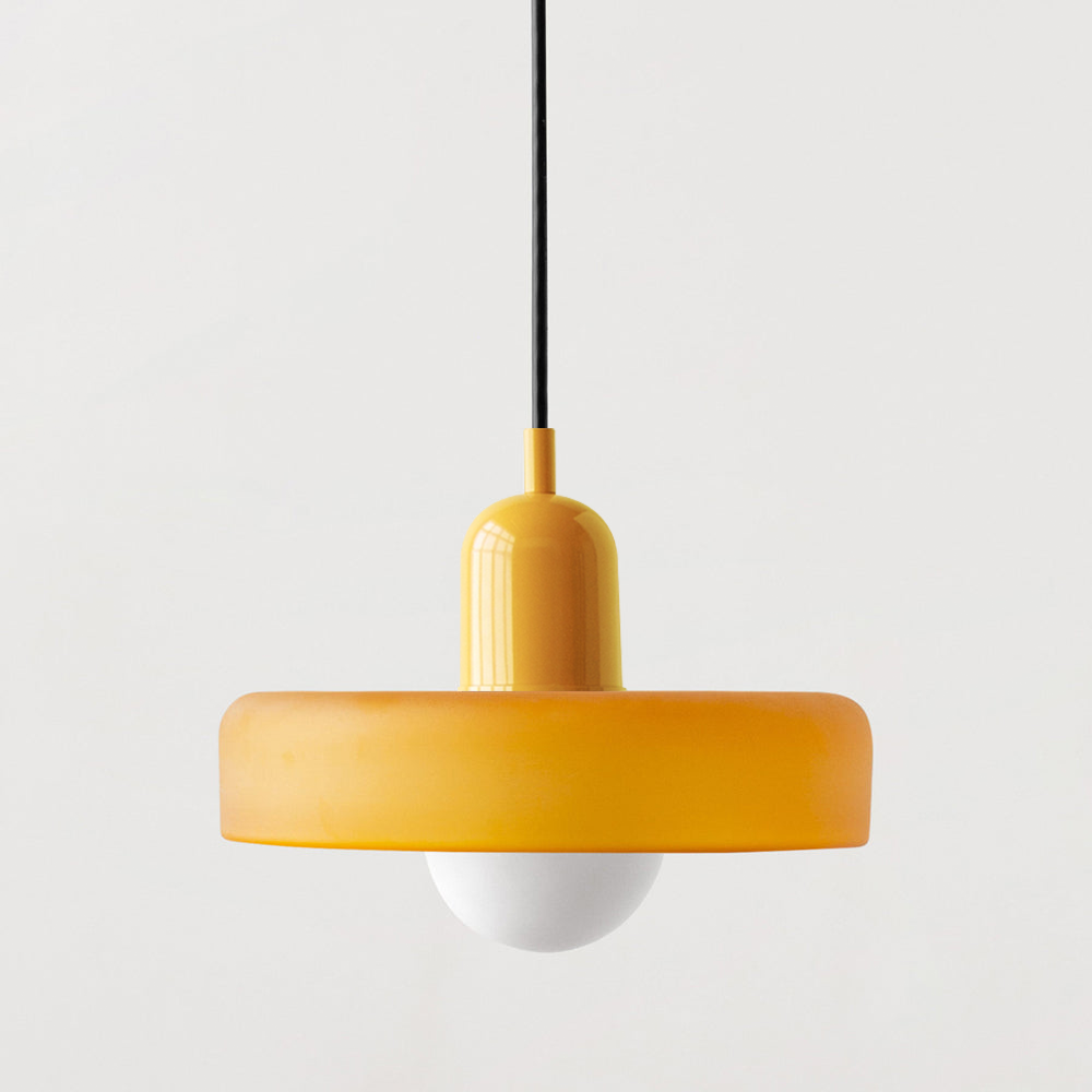 Bauhaus Pendant Lamp with Round Glass Shade