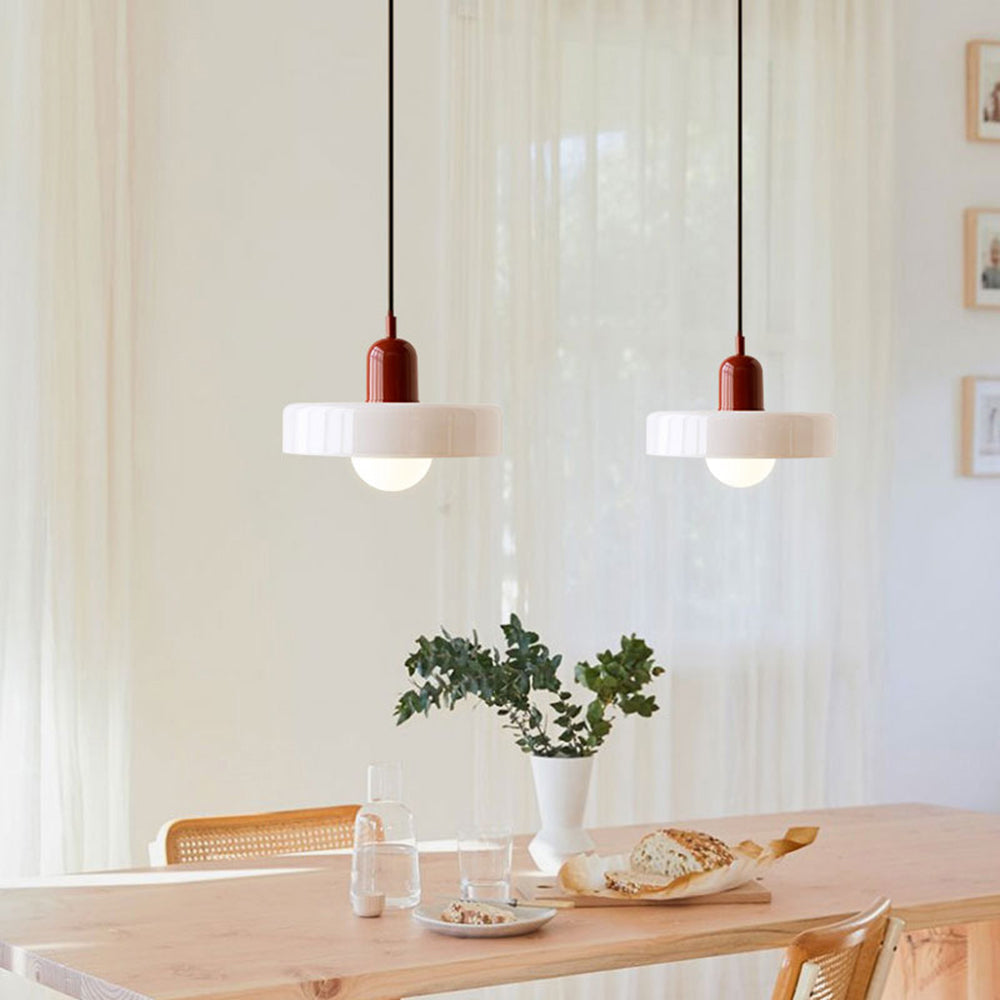 Bauhaus Pendant Lamp with Round Glass Shade
