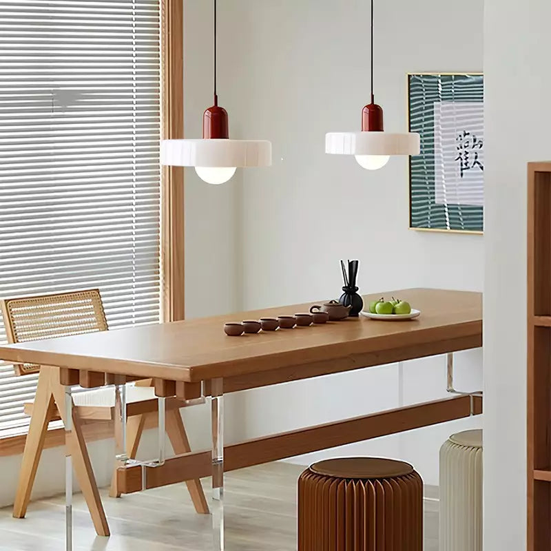 Bauhaus Pendant Lamp with Round Glass Shade