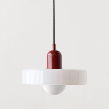 Bauhaus Pendant Lamp with Round Glass Shade