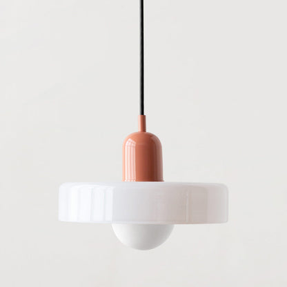 Bauhaus Pendant Lamp with Round Glass Shade
