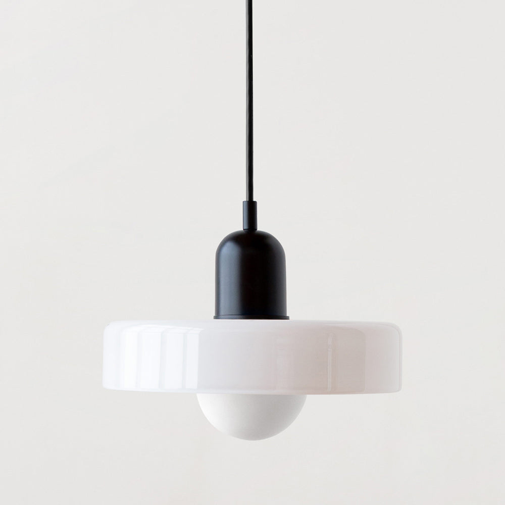 Bauhaus Pendant Lamp with Round Glass Shade