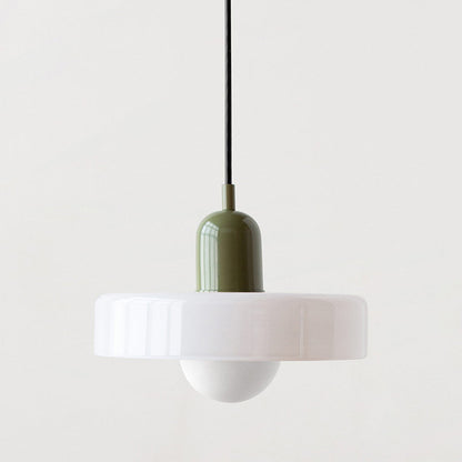 Bauhaus Pendant Lamp with Round Glass Shade