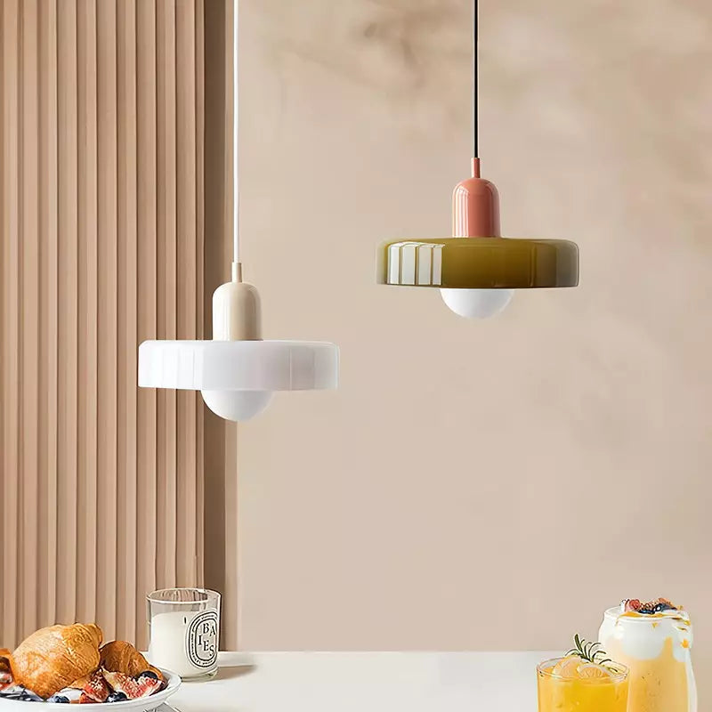 Bauhaus Pendant Lamp with Round Glass Shade