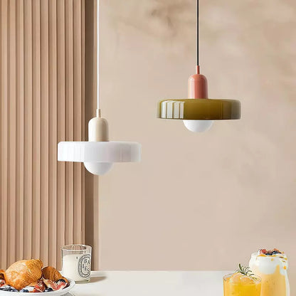 Bauhaus Pendant Lamp with Round Glass Shade
