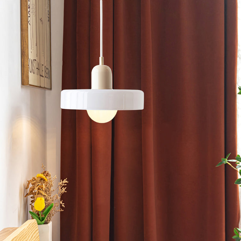 Bauhaus Pendant Lamp with Round Glass Shade