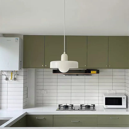 Bauhaus Pendant Lamp with Round Glass Shade