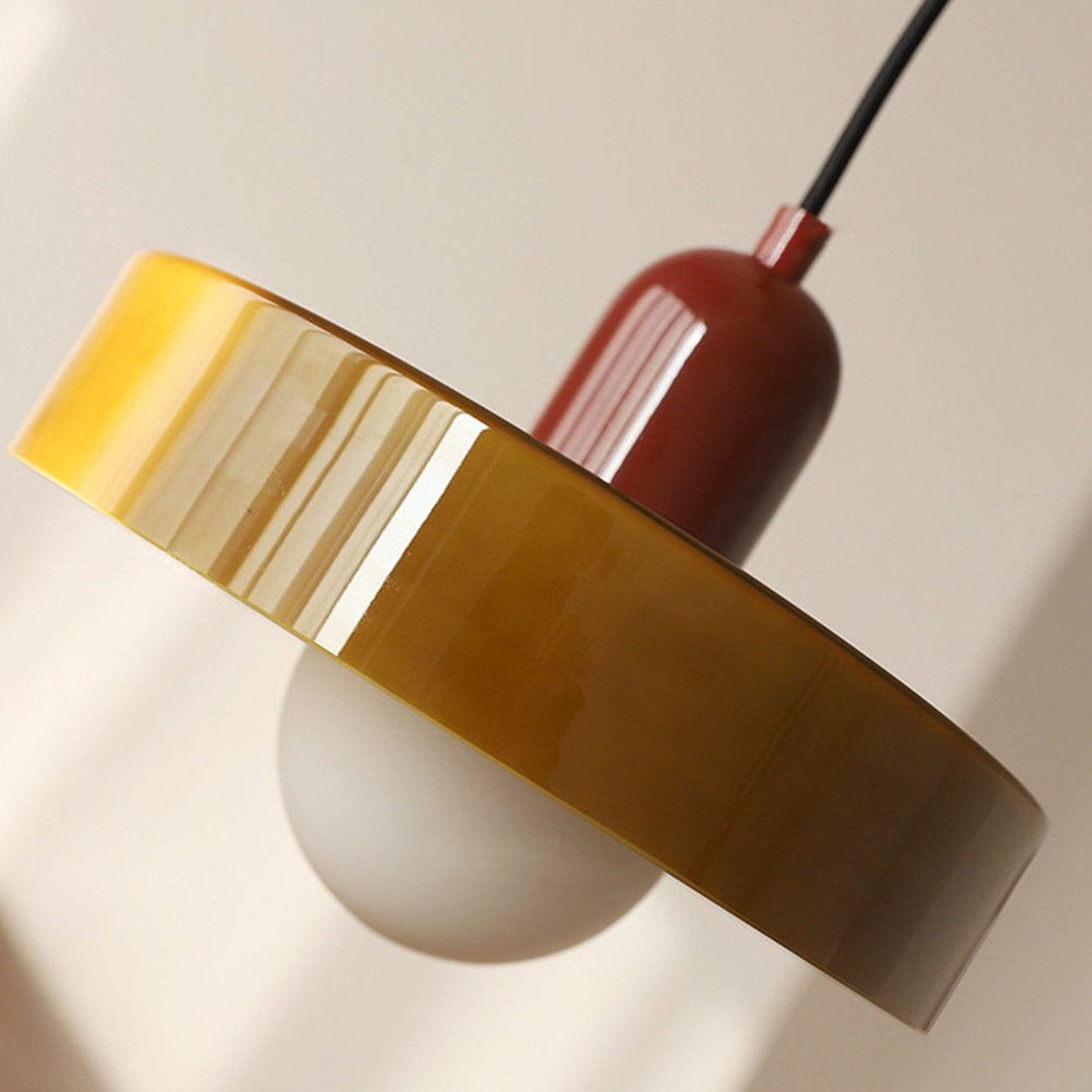Bauhaus Pendant Lamp with Round Glass Shade