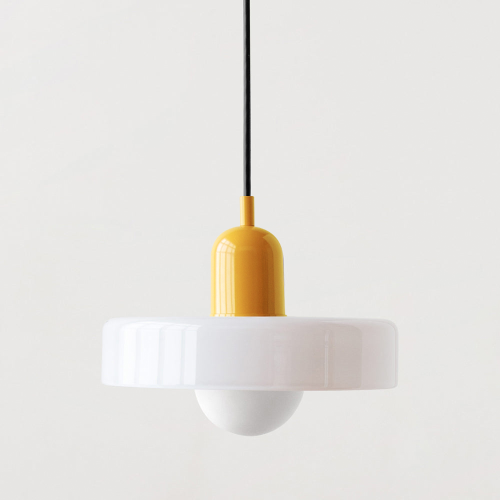 Bauhaus Pendant Lamp with Round Glass Shade