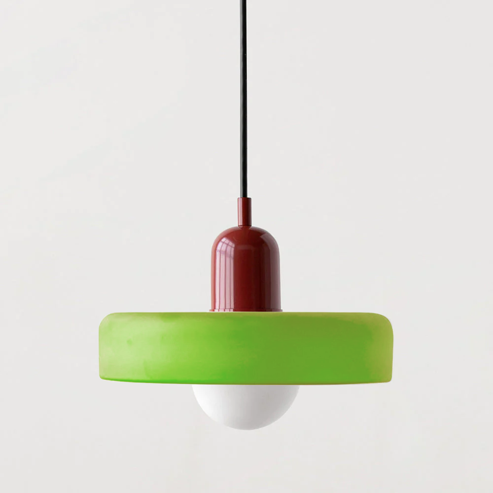 Bauhaus Pendant Lamp with Round Glass Shade