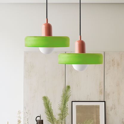 Bauhaus Pendant Lamp with Round Glass Shade