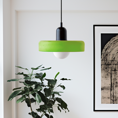 Bauhaus Pendant Lamp with Round Glass Shade