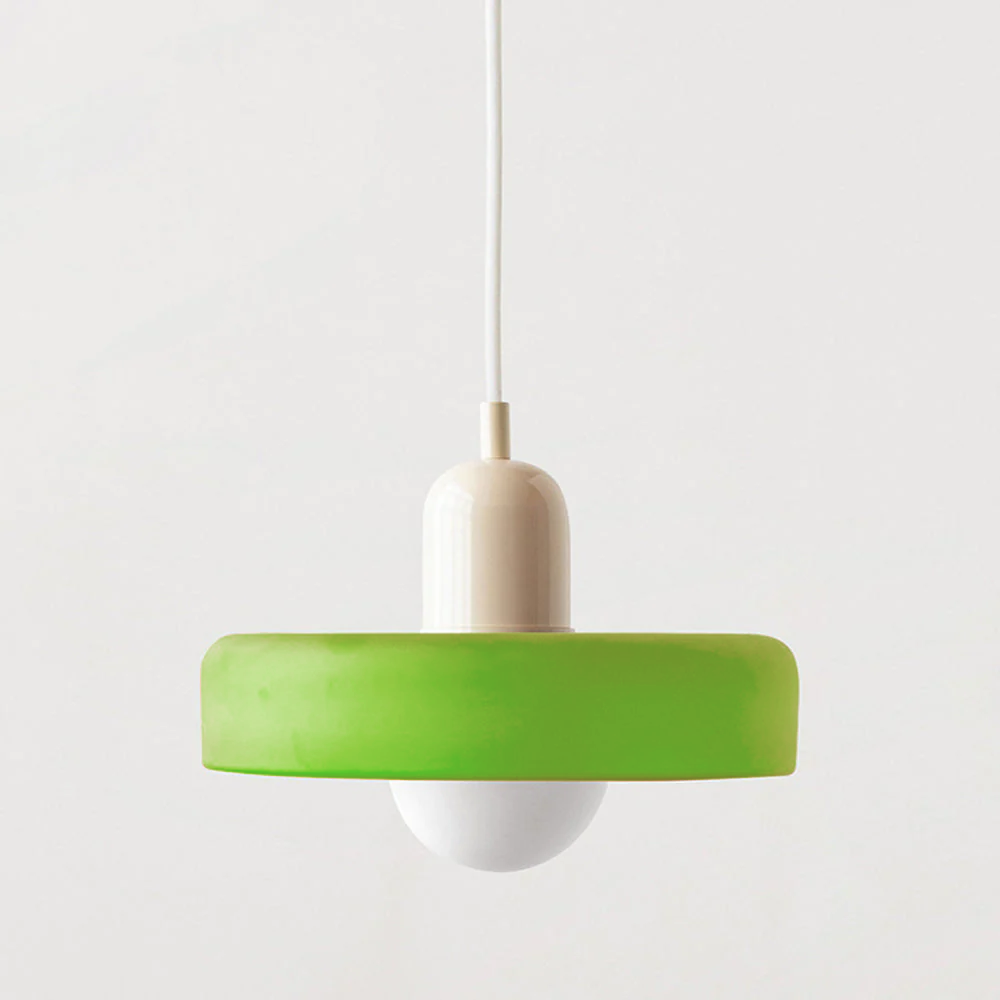 Bauhaus Pendant Lamp with Round Glass Shade