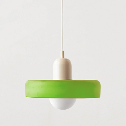 Bauhaus Pendant Lamp with Round Glass Shade