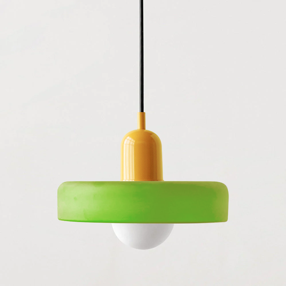 Bauhaus Pendant Lamp with Round Glass Shade