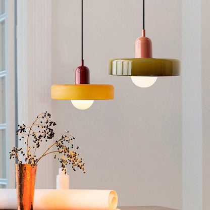 Bauhaus Pendant Lamp with Round Glass Shade