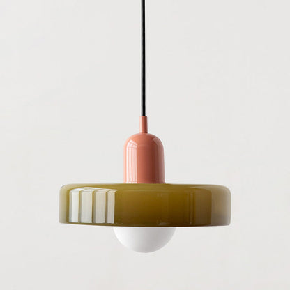 Bauhaus Pendant Lamp with Round Glass Shade
