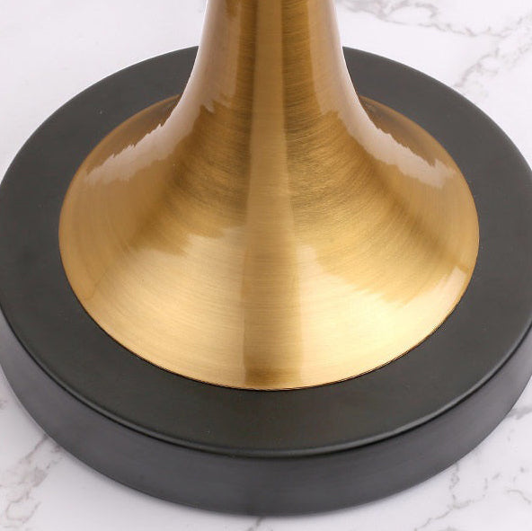 Bedside Table Lamp Retro Style with Touch Sensor and Drum Shade