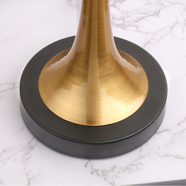 Bedside Table Lamp Retro Style with Touch Sensor and Drum Shade
