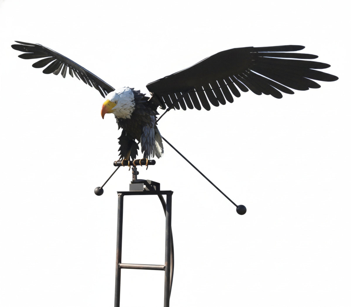 Bird Wind Spinner Garden Ornament with Moving Wings