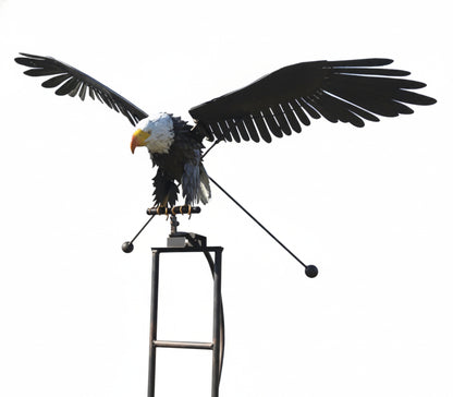 Bird Wind Spinner Garden Ornament with Moving Wings