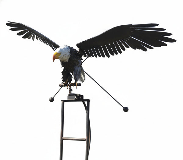 Bird Wind Spinner Garden Ornament with Moving Wings