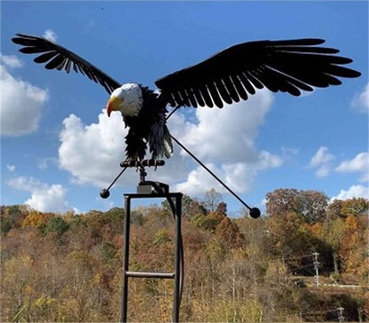 Bird Wind Spinner Garden Ornament with Moving Wings