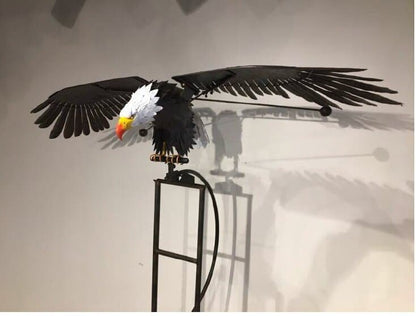 Bird Wind Spinner Garden Ornament with Moving Wings