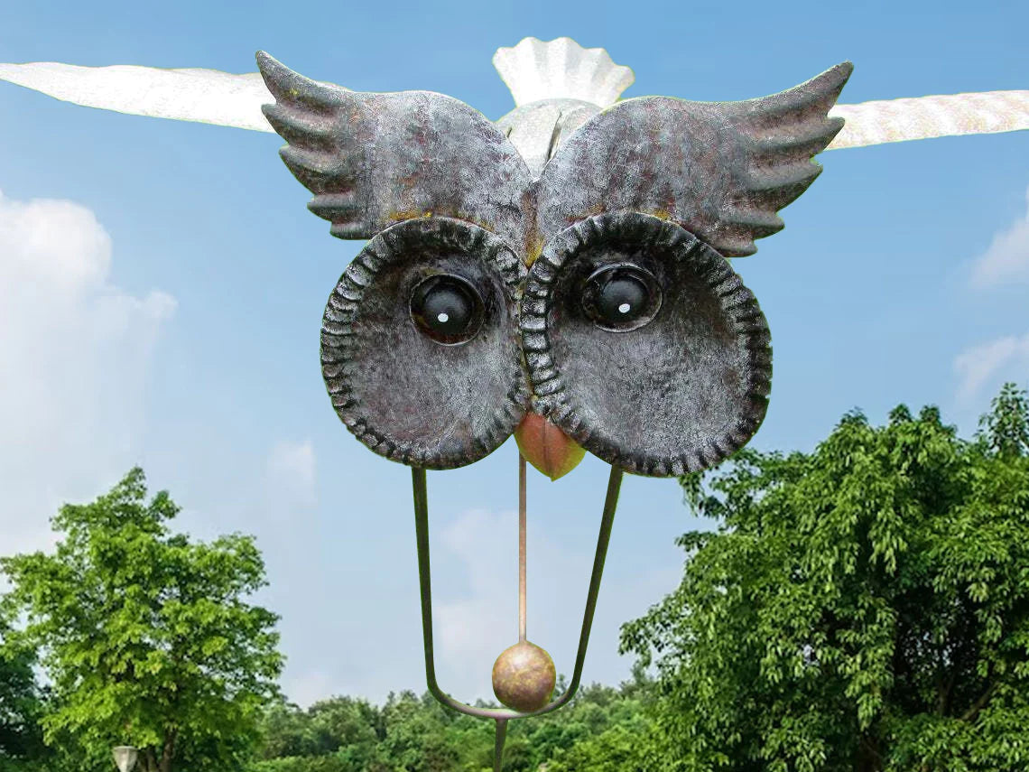Bird Wind Spinner Garden Ornament with Moving Wings