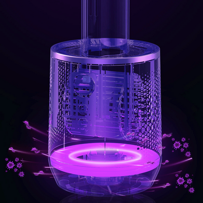 Bladeless Tower Fan with Air Purifier and 90° Oscillation