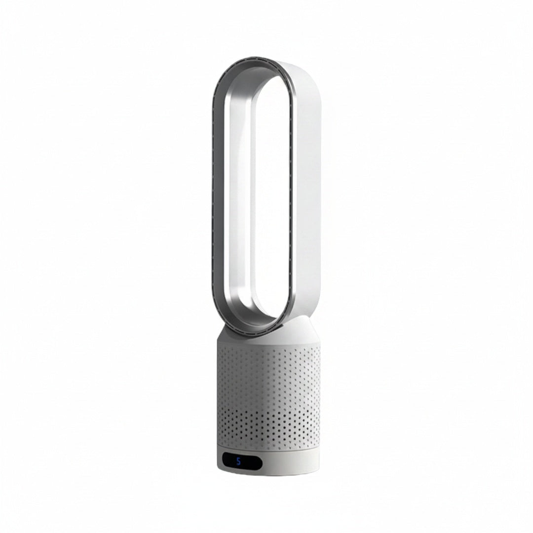Bladeless Tower Fan with Air Purifier and UV Ionizer, 8 Speeds and 90° Oscillation