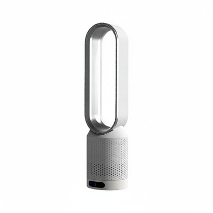 Bladeless Tower Fan with Air Purifier and UV Ionizer, 8 Speeds and 90° Oscillation