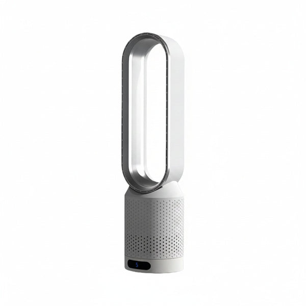 Bladeless Tower Fan with Air Purifier and UV Ionizer, 8 Speeds and 90° Oscillation