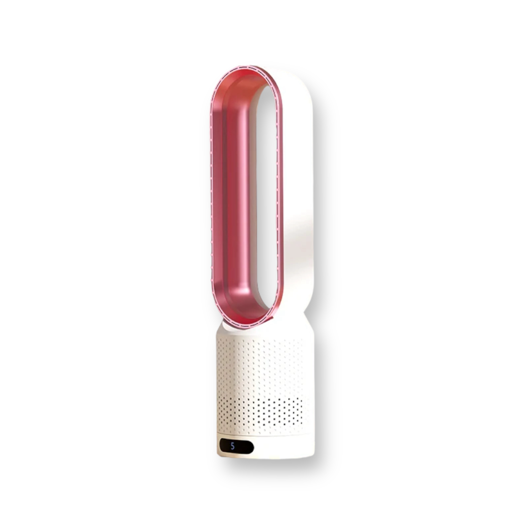 Bladeless Tower Fan with Air Purifier and UV Ionizer, 8 Speeds and 90° Oscillation