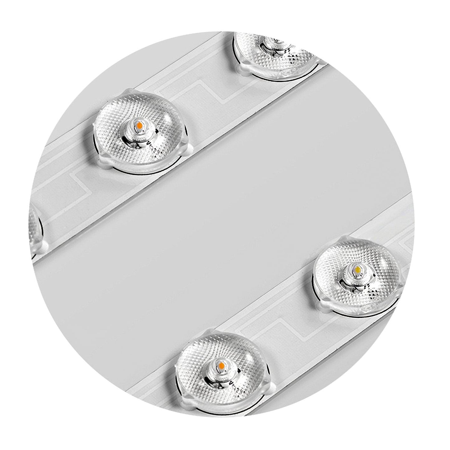 Ceiling Lamp Art Deco Style with Crystal-Effect Acrylic Diffuser and Round Design