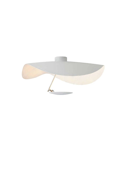 Ceiling Lamp Art Deco with Curved Shade and Integrated LED