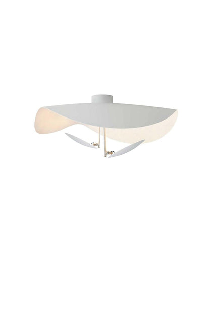 Ceiling Lamp Art Deco with Curved Shade and Integrated LED