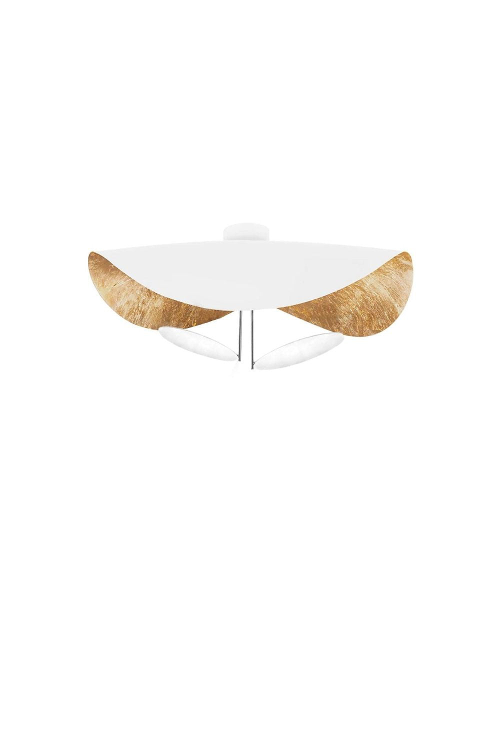Ceiling Lamp Art Deco with Curved Shade and Integrated LED