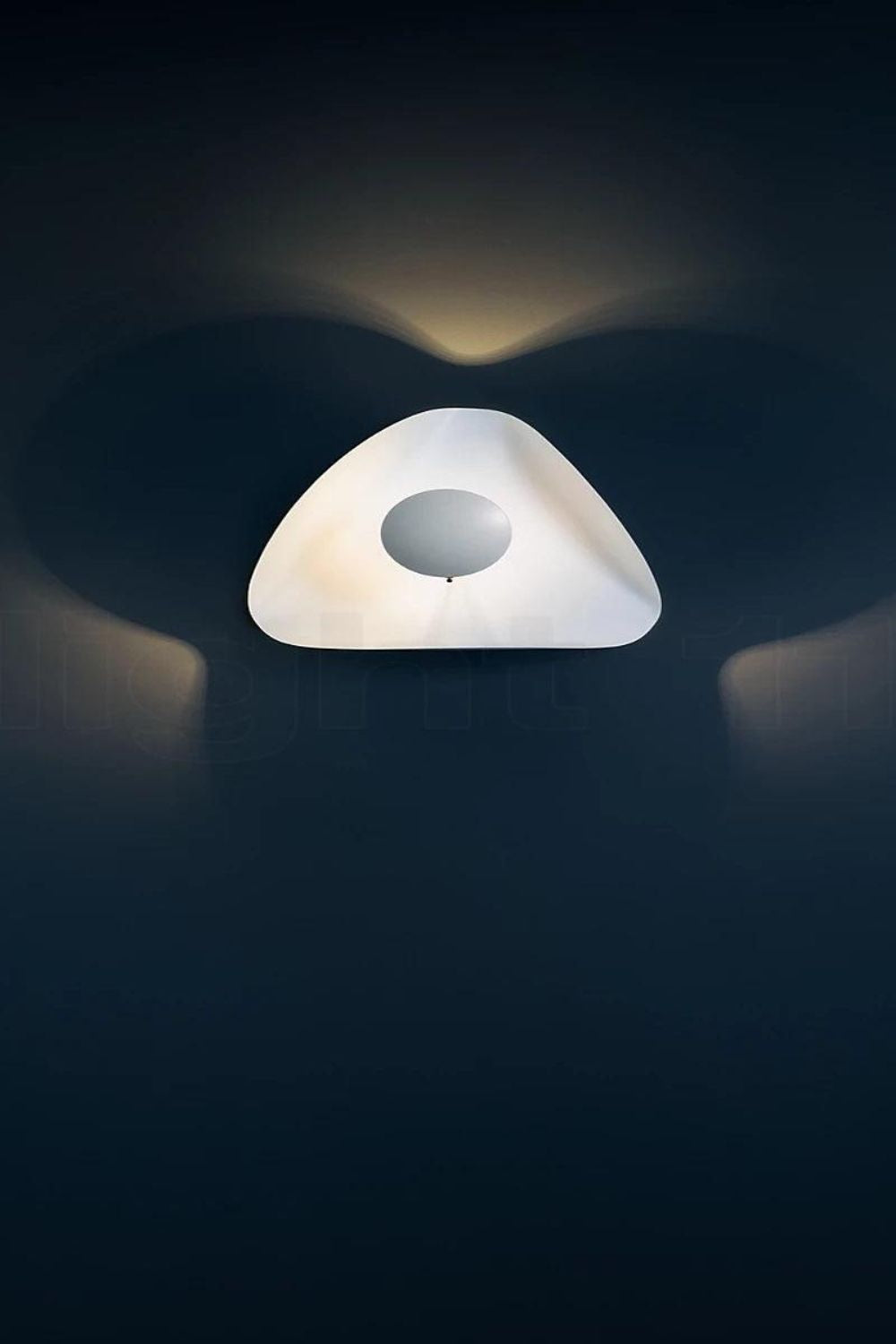 Ceiling Lamp Art Deco with Curved Shade and Integrated LED